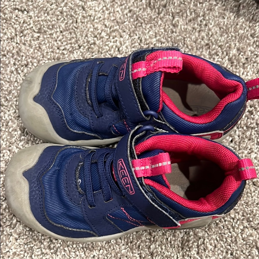 Keen Blue and Pink Sneakers with Velcro Closure
